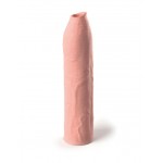 Телесная насадка-удлинитель Uncut Silicone Penis Enhancer - 17,8 см.