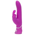 Лиловый вибратор Curve Thrusting Rechargeable Rabbit Vibrator - 24,1 см.