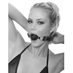 Черный кляп с дырочками Breathable Ball Gag