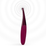 Фиолетовый точечный вибромассажер Senzi Vibrator - 14,7 см.