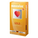 Презервативы Masculan Ultra 5 Gold с ароматом ванили - 10 шт.